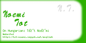 noemi tot business card